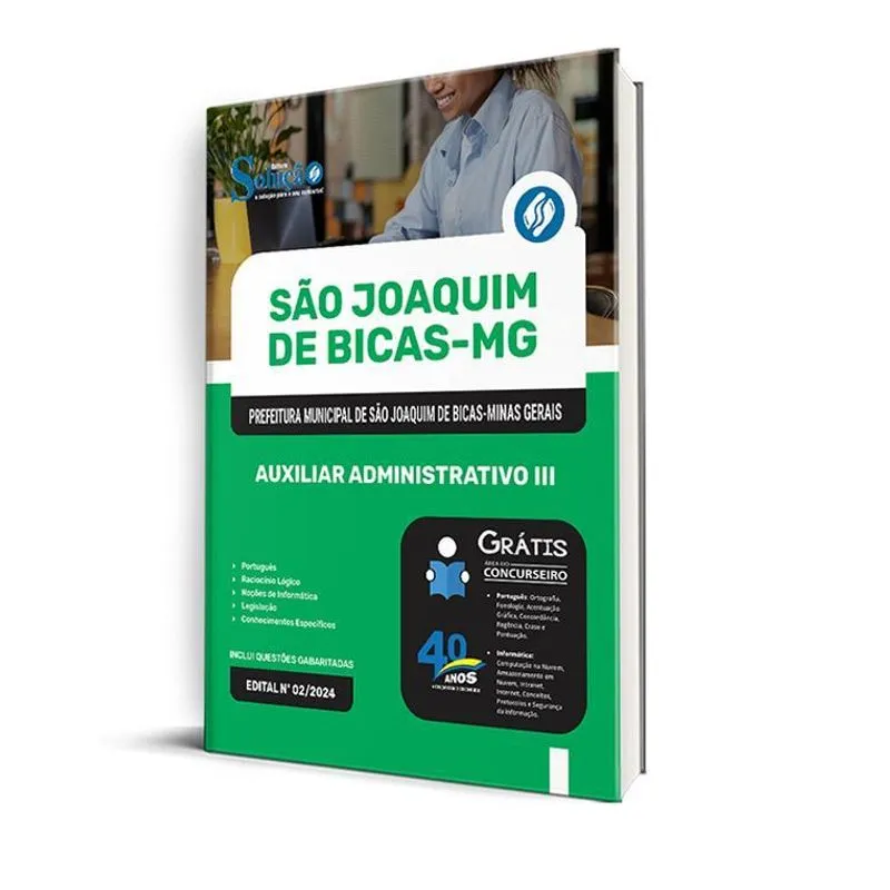 Apostila Prefeitura São Joaquim Bicas Mg 2025 Auxiliar