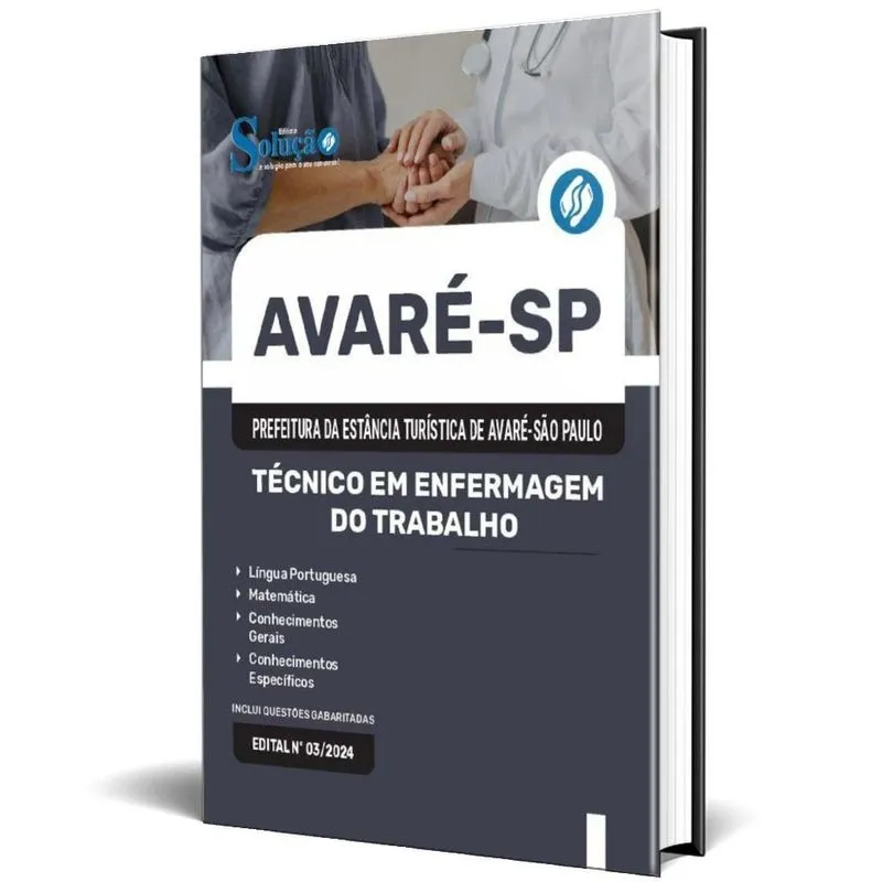 Apostila Prefeitura Avaré Sp 2025 Técnico Em Enfermagem Do