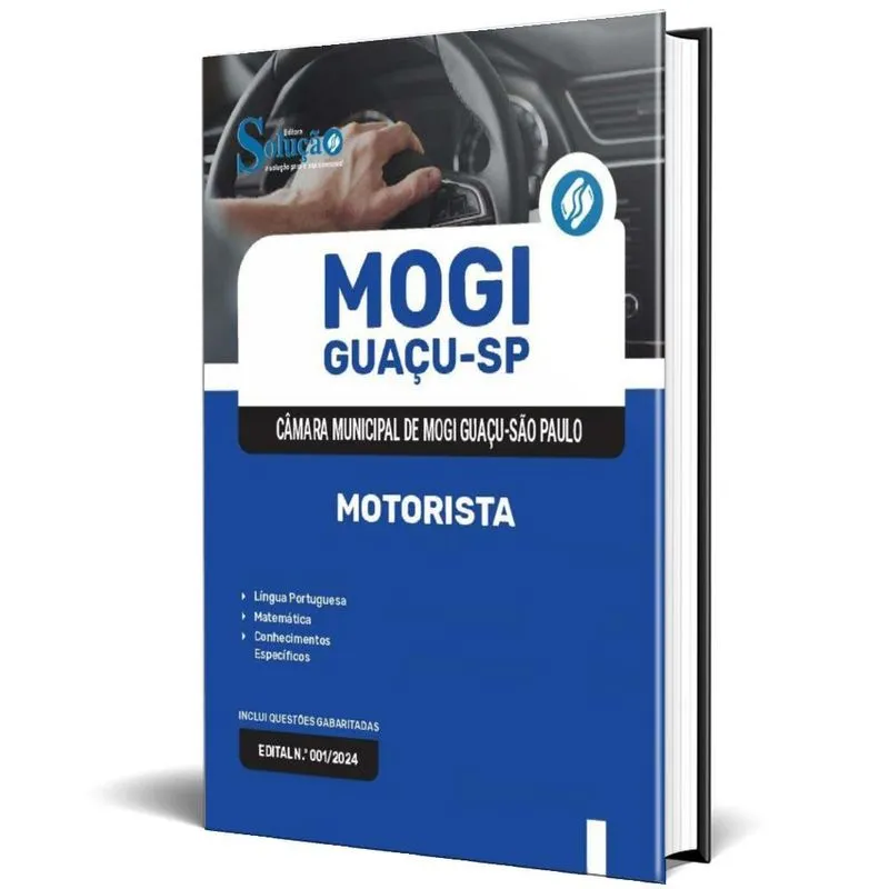 Apostila Câmara De Mogi Guaçu Sp 2025 - Motorista