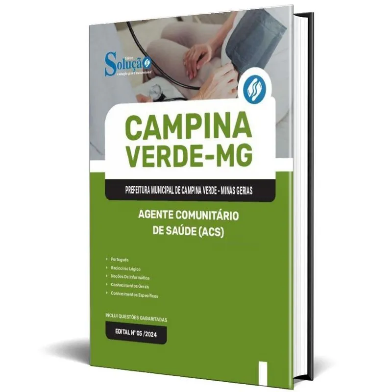 Apostila Prefeitura Campina Verde Mg 2025 Agente Comunitário