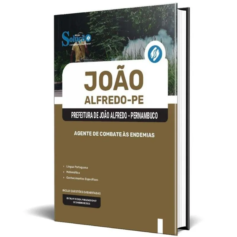 Apostila Prefeitura João Alfredo Pe 2025 Agente Combate Às