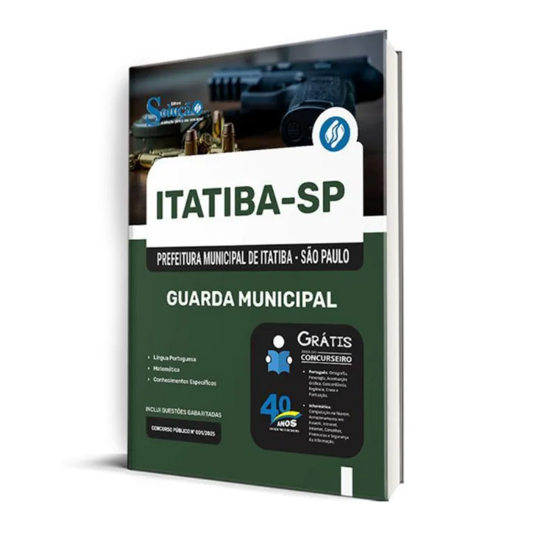 Apostila Prefeitura De Itatiba Sp 2025 - Guarda Municipal