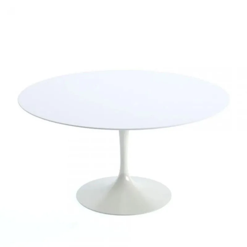 Mesa Tulipa Saarinen Redonda 120cm Laqueada Branco
