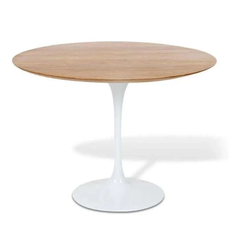 Mesa De Jantar Tulipa Saarinen Redonda 120cm - Freijó Branco