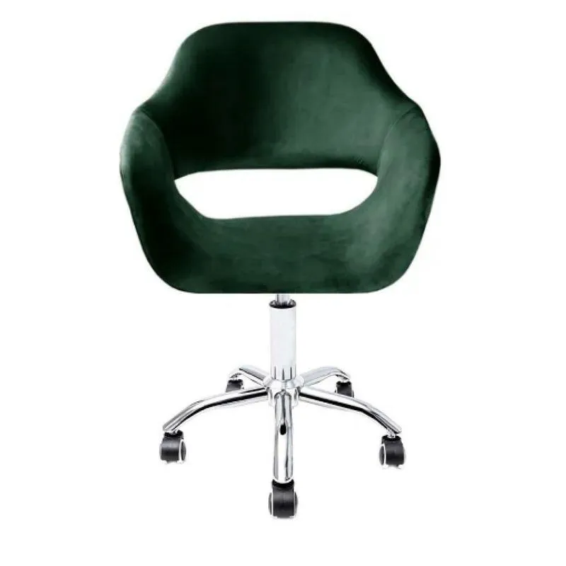 Cadeira Dallas Saarinen Com Braço Base Office Verde Escuro