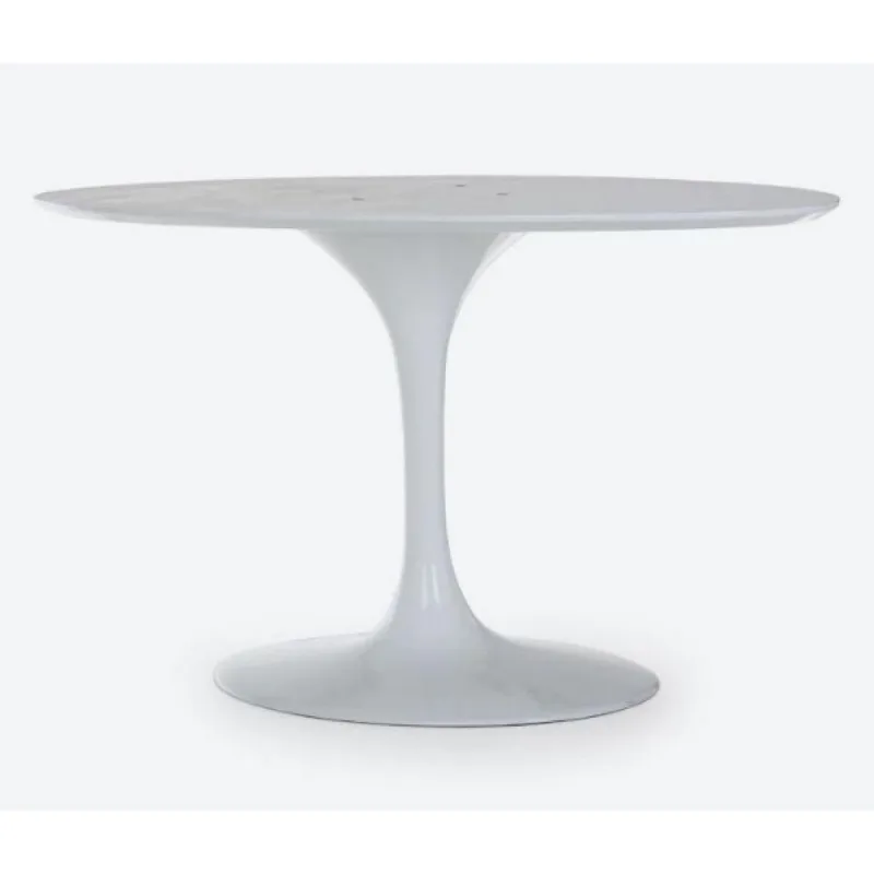 Base de Mesa Saarinen Oval Para Tampo Visual na cor Branco.