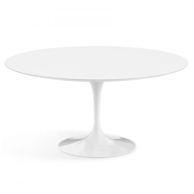 Mesa De Jantar Tulipa Saarinen Redonda 120 Cm Branco