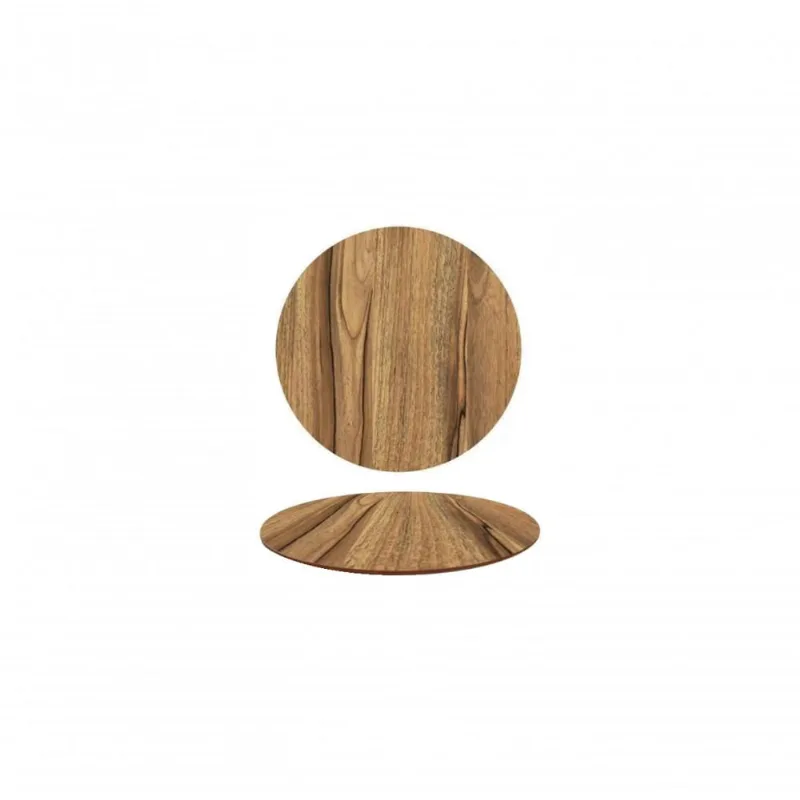 Tampo Em Mdf 18mm Redondo 120 Cm - Freijó Cor Marrom