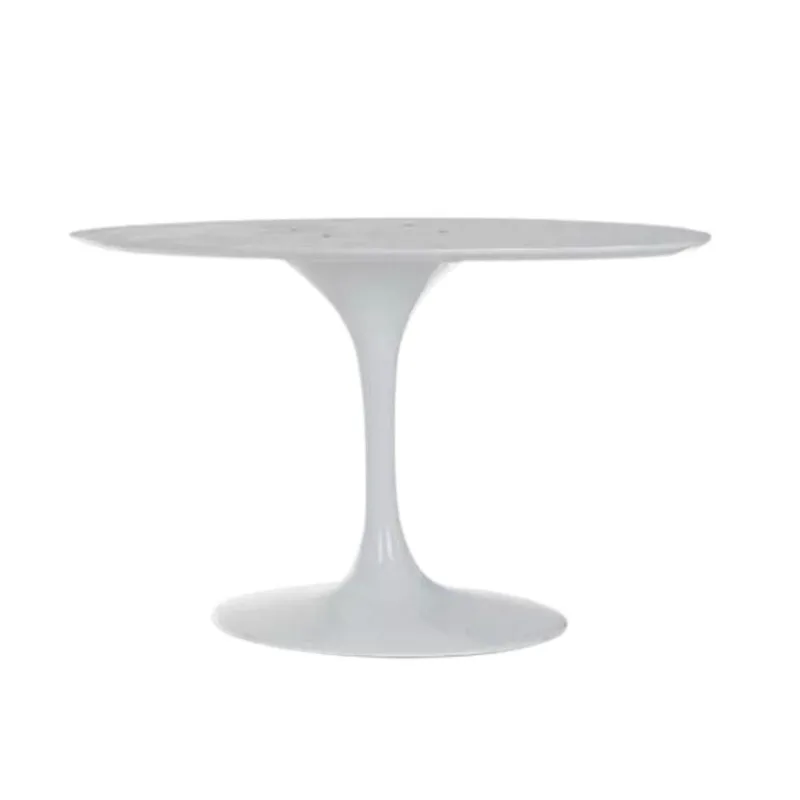 Base De Mesa De Jantar Saarinen Oval Para Tampo De 244x137 Cm Branca