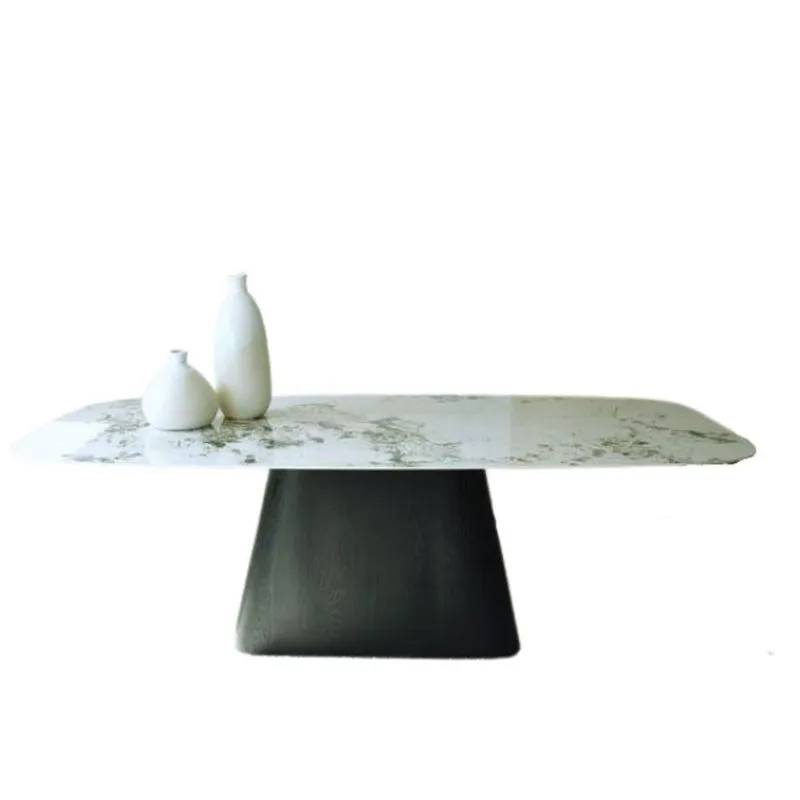 Mesa Cone Retangular 244x137cm Base ébano