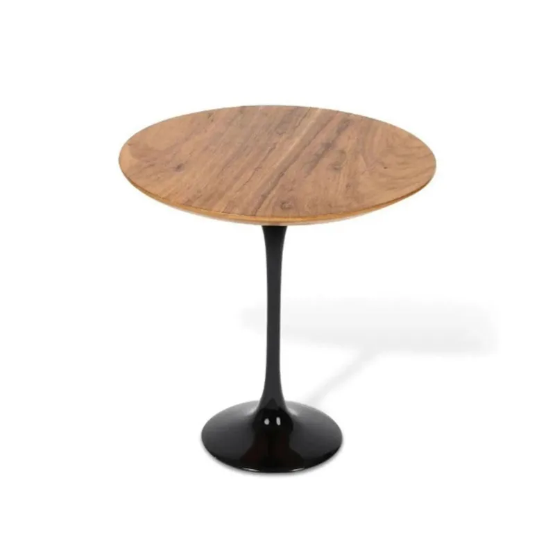 Mesa Bistrô Saarinen 60 Cm Tampo Antíqua Base Preta Cor Preto