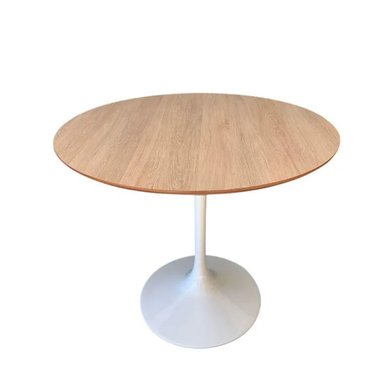 Mesa De Jantar Saarinen 90 Cm Tampo Jade Base Branca Branco