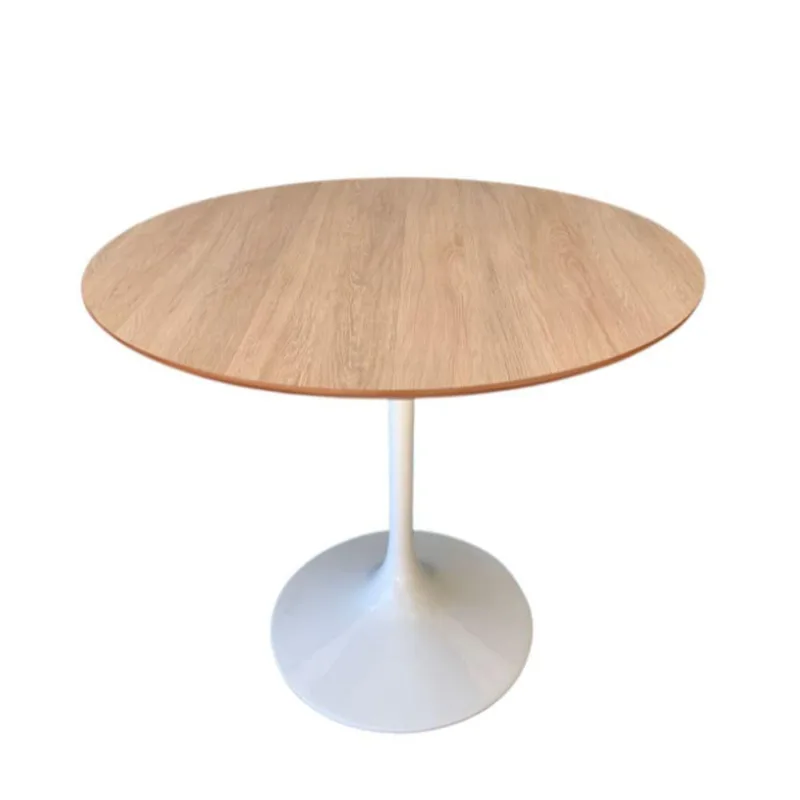 Mesa De Jantar Tulipa Saarinen Redonda 130cm Base Branca Tampo Jade