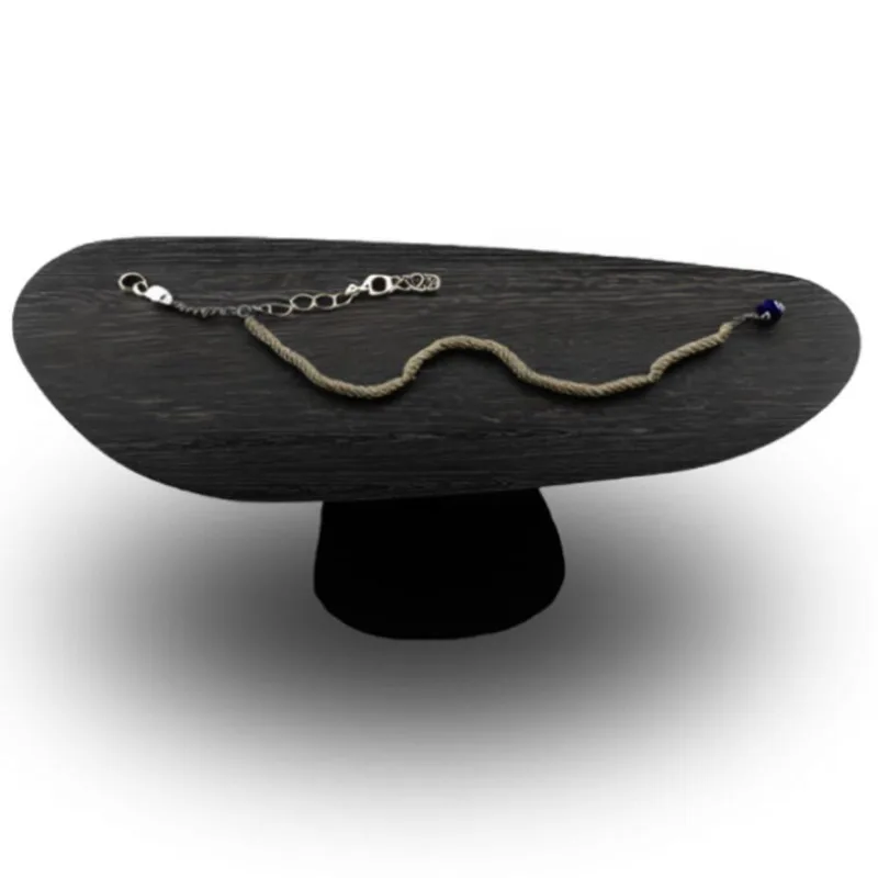Mesa Oval Organica Em ébano 160x90