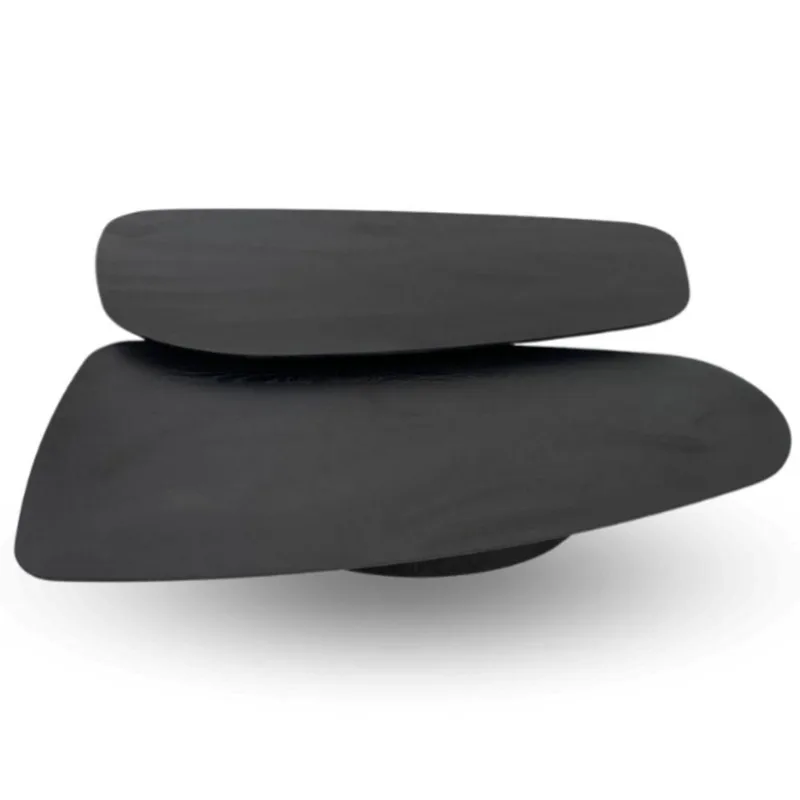 Conjunto Mesa De Centro Organica Board 138x60cm ébano