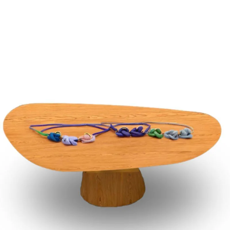 Mesa Oval Organica Em Freijo 198x122cm