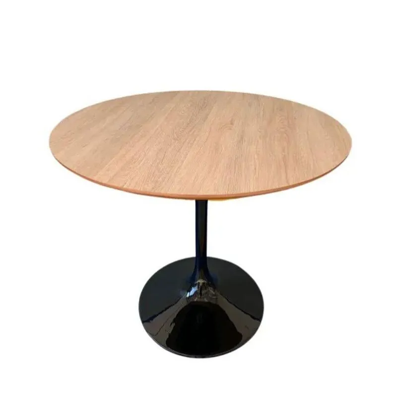Mesa De Jantar Tulipa Saarinen Redonda 160 Cm Tampo Jade Cores Preto