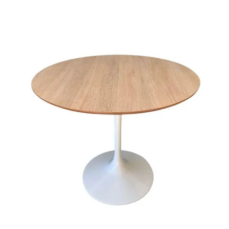 Mesa De Jantar Tulipa Saarinen Redonda 140 Cm Tampo Jade Cores Branco