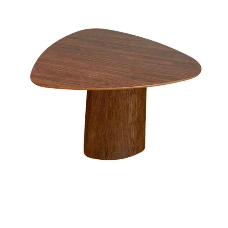 Mesa De Jantar Cone Orgânica Redonda 120x123 Cm Base E Tampo Pau Ferro Catedral