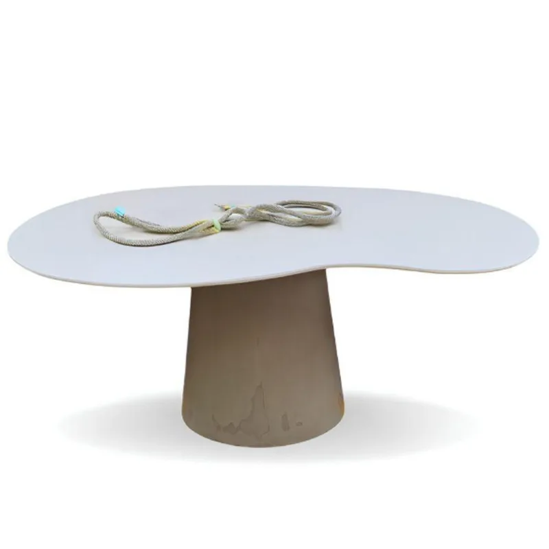 Mesa De Jantar Cone Orgânica Bean 198x122cm