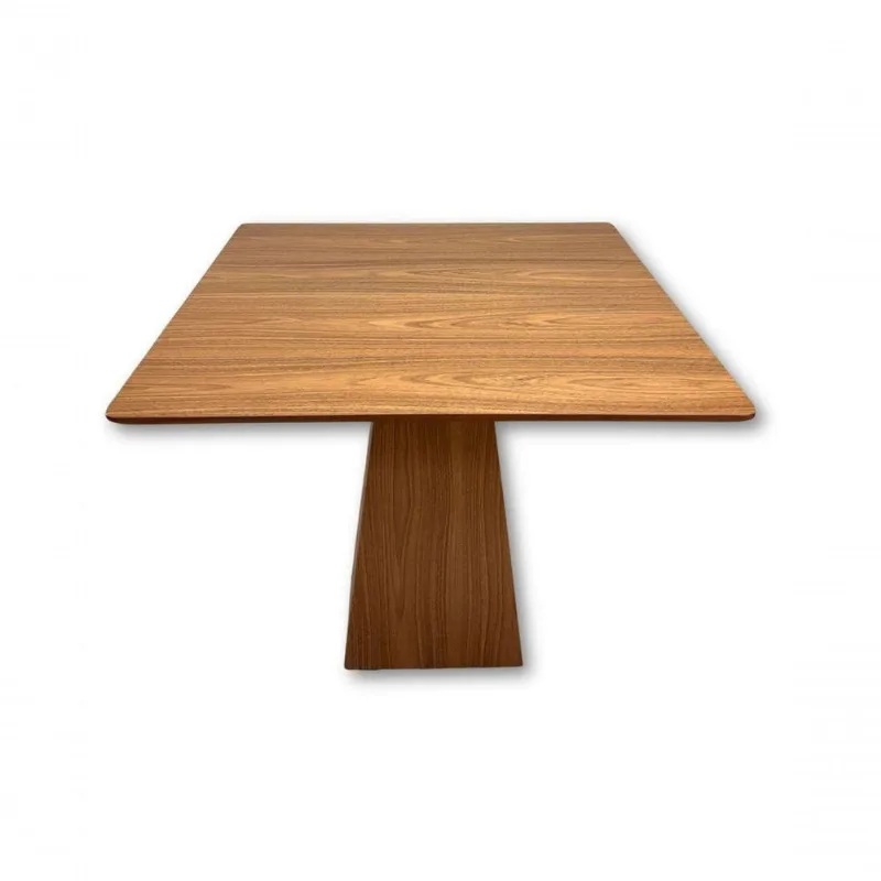 Mesa de Jantar Loft 4 Lugares Quadrada MDF 130CM Freijó Modelar Art Móveis