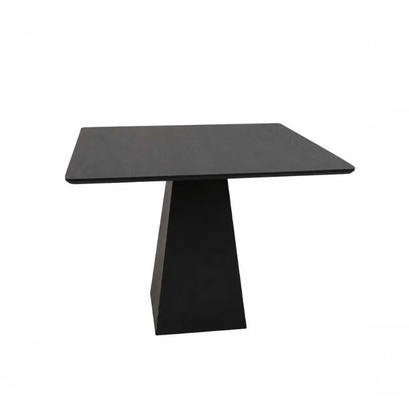 Mesa de Jantar Loft 4 Lugares Quadrada MDF 80x80CM Ébano Modelar Art Moveis