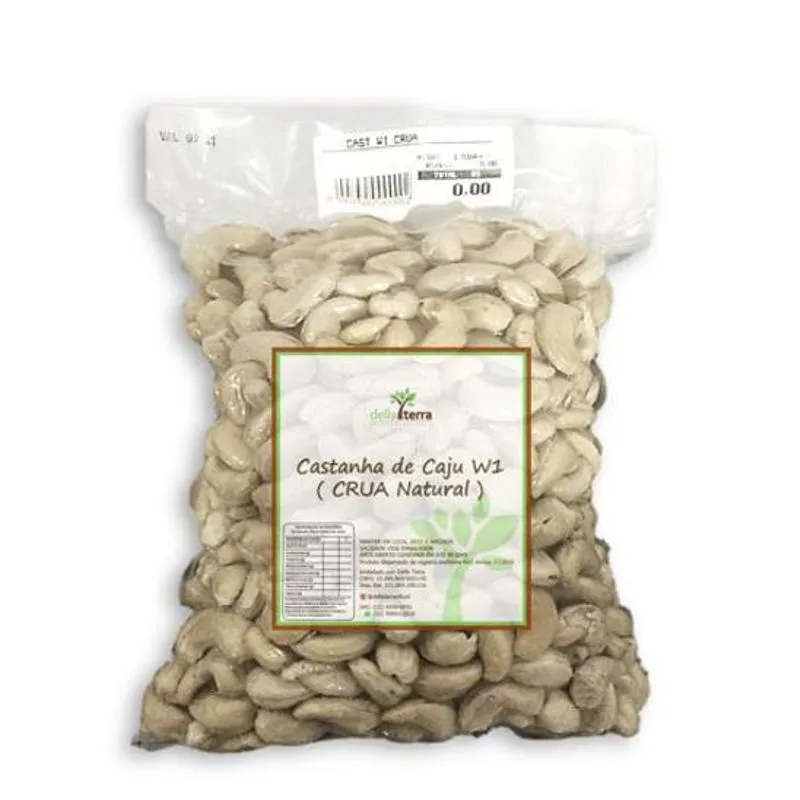 Castanha De Caju W1 Crua 1kg Della Terra