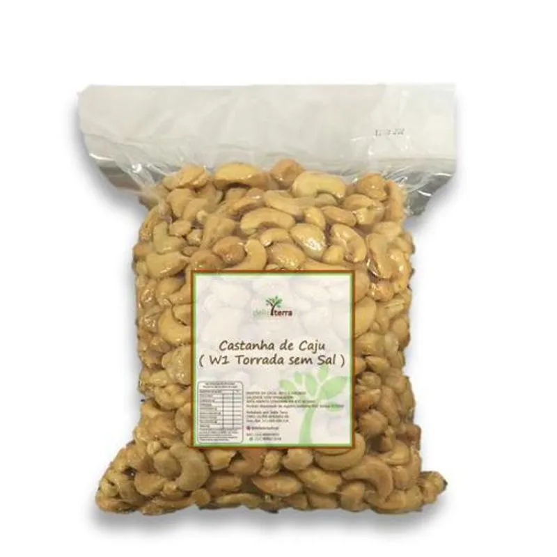 Castanha De Caju W1 Torrada Sem Sal 1kg Della Terra
