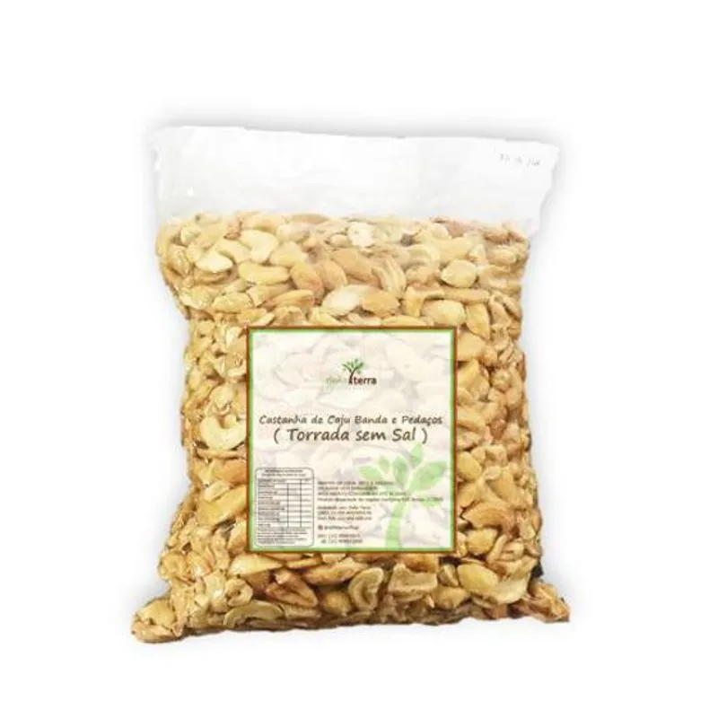 Castanha De Caju Banda E Pedaços Torrada Sem Sal 1kg