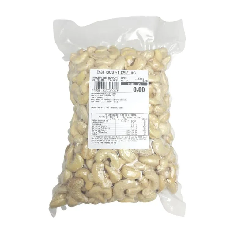 Castanha De Caju W1 Crua Premium 500g | Della Terra