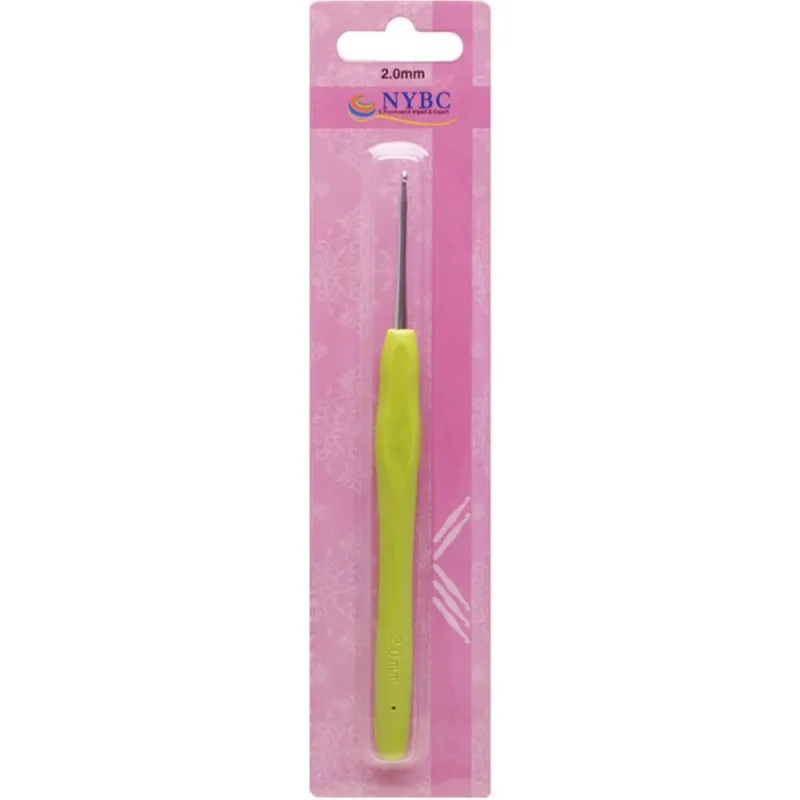 Agulha Para Croche Tam.2,0mm Cabo Silicone Vd.cla