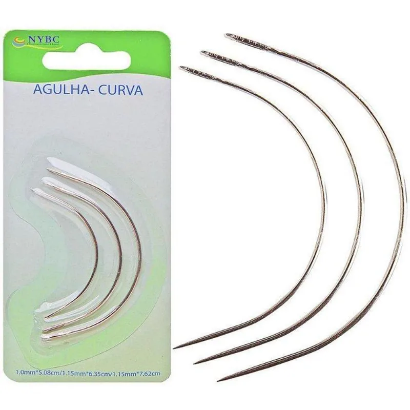 Agulha De Mão Curva Niquelada Blcom 03
