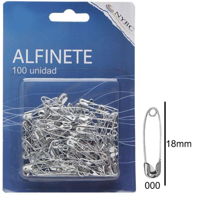 Alfinete Seguranca N.000 Prata C/100unid.