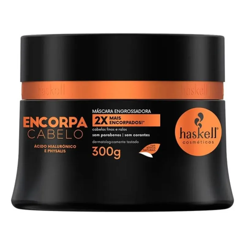 Máscara Capilar Engrossadora Encorpa Cabelo 300g Haskell