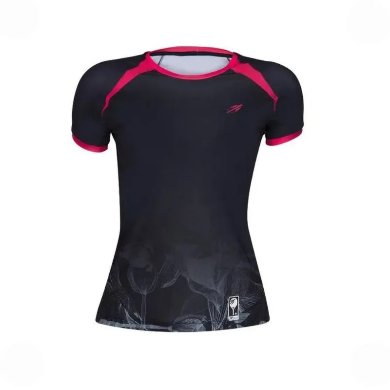 Camiseta Feminina Mormaii Manga Curta Estampada Uv50+ G / Preto - Mormaii
