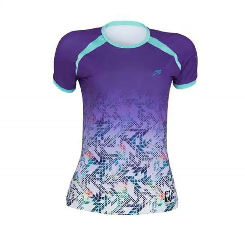Camiseta mormaii beach tennis feminina manga curta estampada Lilas P