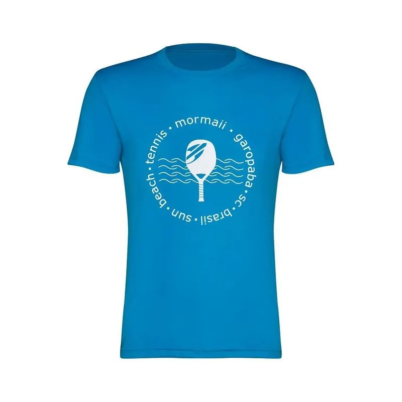 Camiseta Mormaii manga curta feminina beach tennis sun Azul-turquesa P
