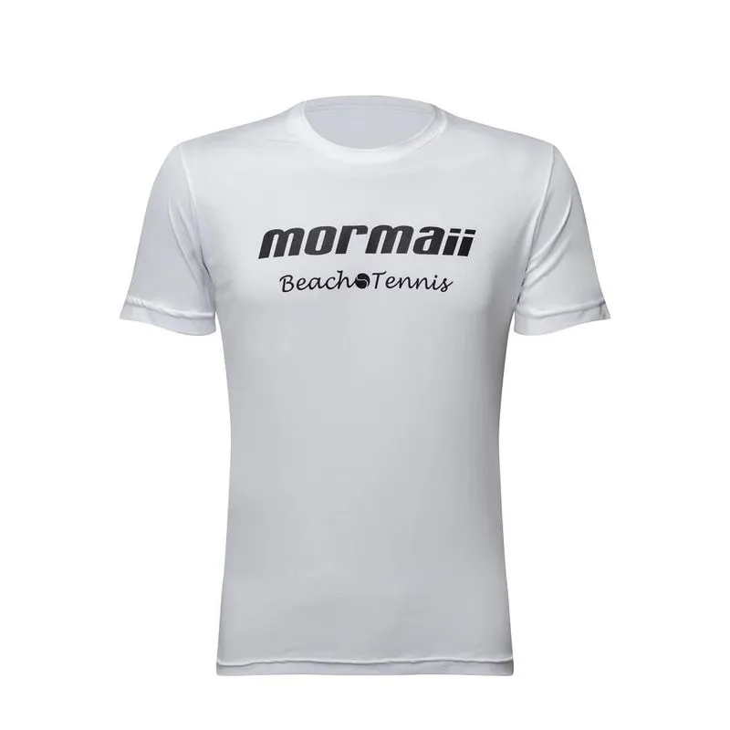 Camiseta manga curta masculina beach tennis Mormaii Branco XGG