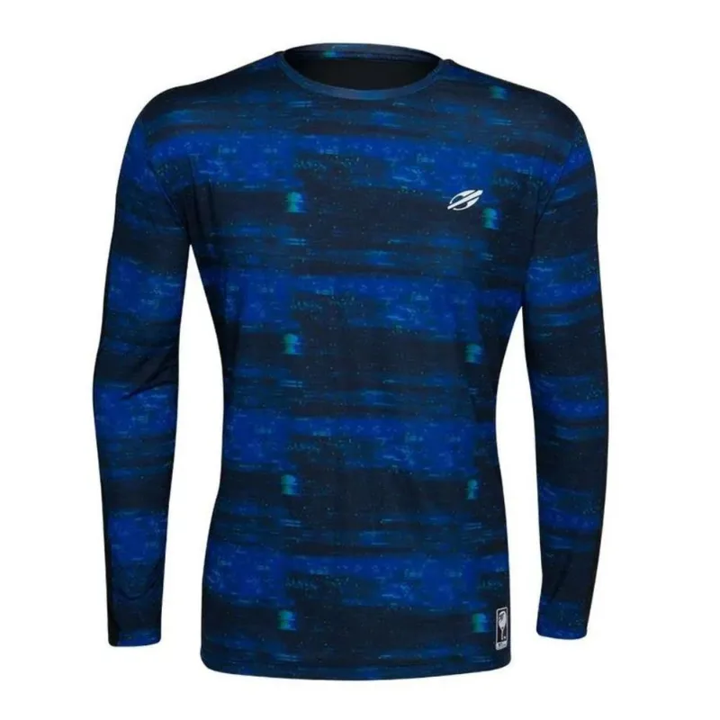 Camiseta Mormaii Beach Tennis Manga Longa Rajada Uv50+