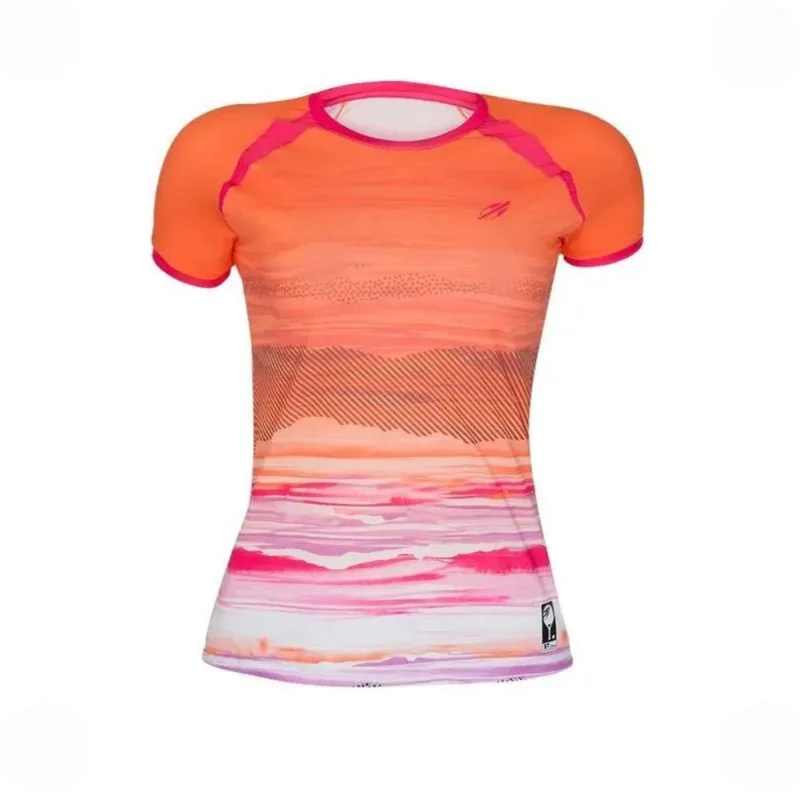 Camiseta Feminina Mormaii Manga Curta Estampada Uv50+ GG / Laranja - Mormaii