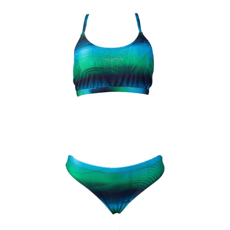 Sunkini feminino hidromax mormaii Azul-marinho-verde G