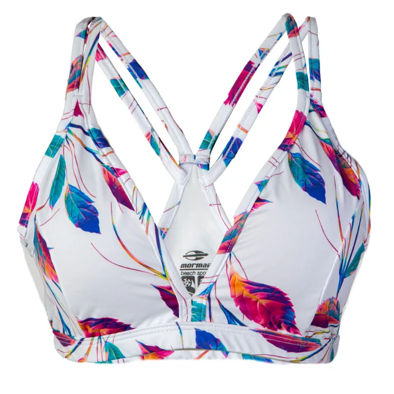 Top Mormaii Nadador Playa Beach Sports Estampado UV50+Feminino GG / Branco - Mormaii