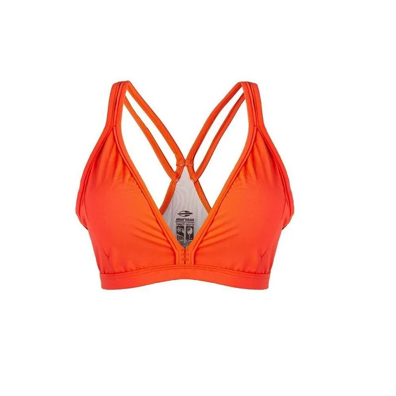 Top feminino beach sports Mormaii playa Laranja GG