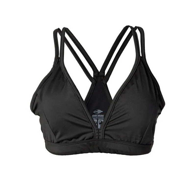 Top feminino beach sports Mormaii playa Preto-preto P