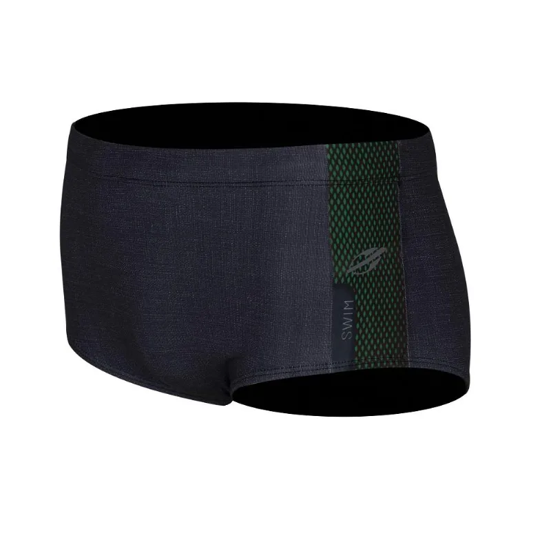 Sunga masculina natação Mormaii estampada lateral swim Preto-verde M - Mormaii