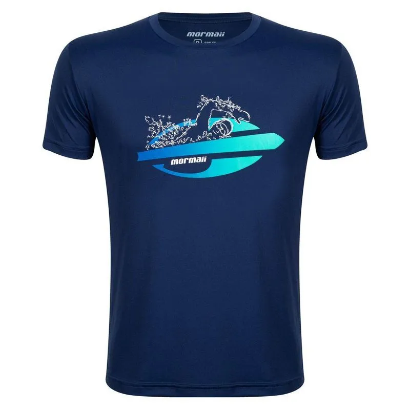 Camiseta masculina manga curta nadador natação Mormaii Azul-marinho XGG