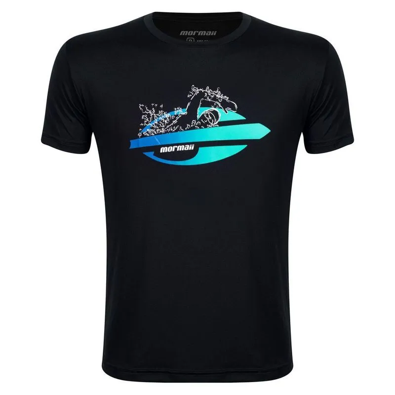 Camiseta masculina manga curta nadador natação Mormaii Preto G