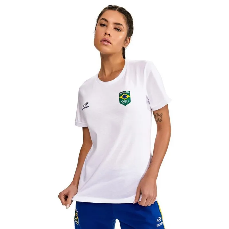Camiseta manga curta feminina travel time brasil mormaii M