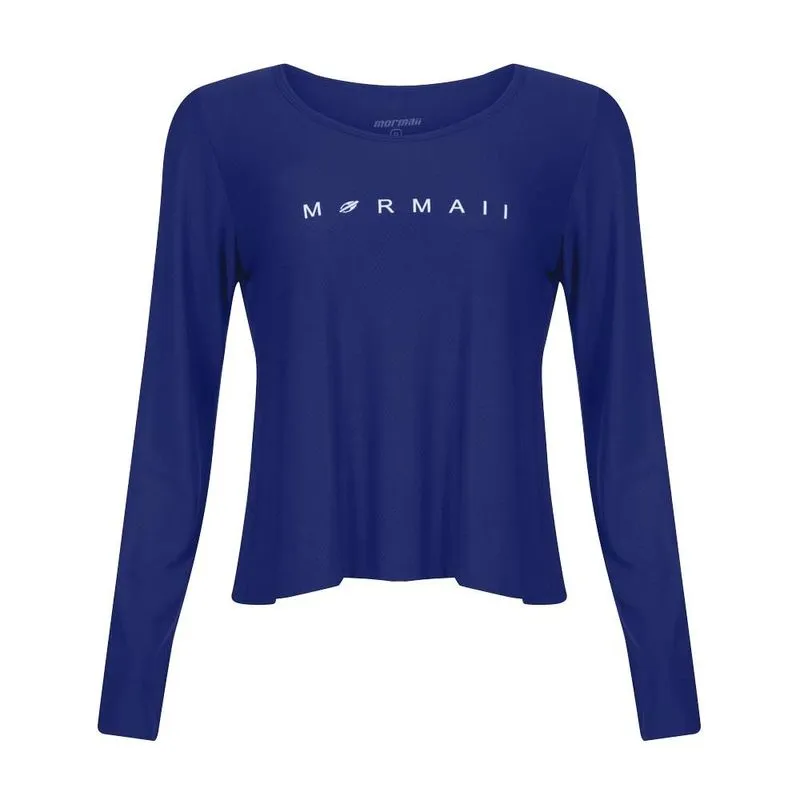 Camiseta feminina manga longa detalhe costas beach sports Mormaii Azul-marinho P