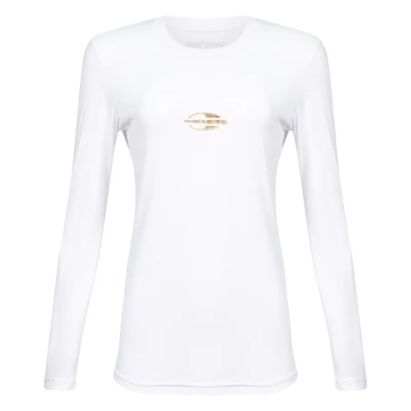 Camiseta feminina manga longa beach sports Mormaii 2730 Branco PP